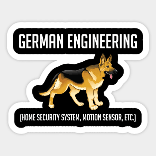 German Shepherd Engineering: Home Security System Sticker